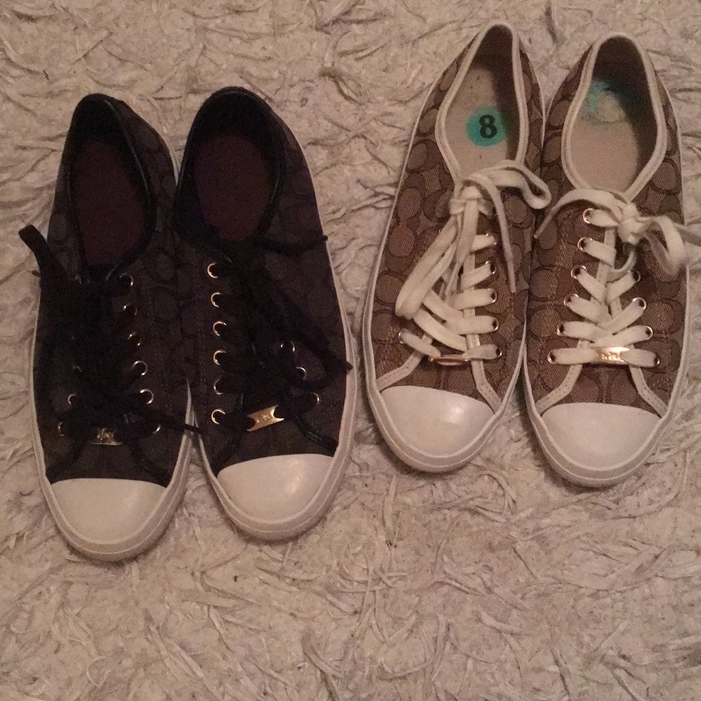 2 Pair of Coach sneakers